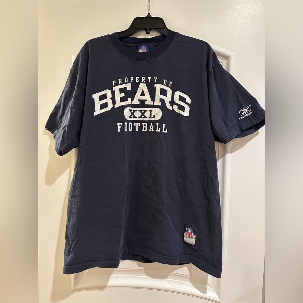 Reebok vintage navy and white Bears T-shirt size large